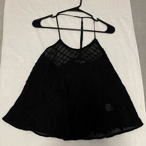 Buckle halter top blouse